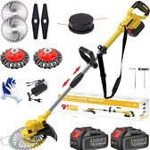 Bol.com Onkruidborstel Electrisch - Onkruidborstel Machine - Voegenborstel – Bosmaaier - Grastrimmer Met Accu - Incl: Accu Zaagb... aanbieding