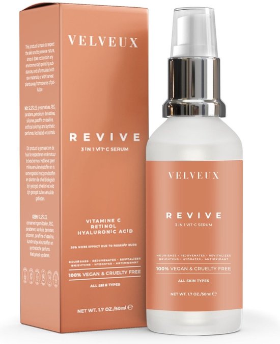 Velveux Vitamine C & Retinol Serum Gezicht
