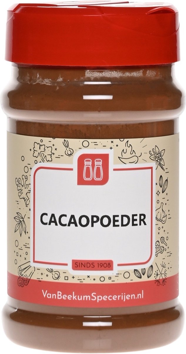 Goedkoopste Van Beekum Specerijen - Cacaopoeder - Strooibus 110 Gram