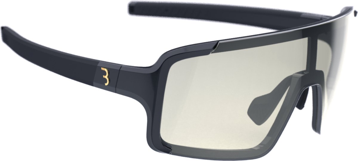 BBB Cycling Chester Narrow PH - Fietsbril Meekleurende Glazen - 100% UV Bescherming - Wielren Bril Heren en Dames - Smalle Pasvorm - Fotochromatische Sportbril - Zwart - BSG-73PH