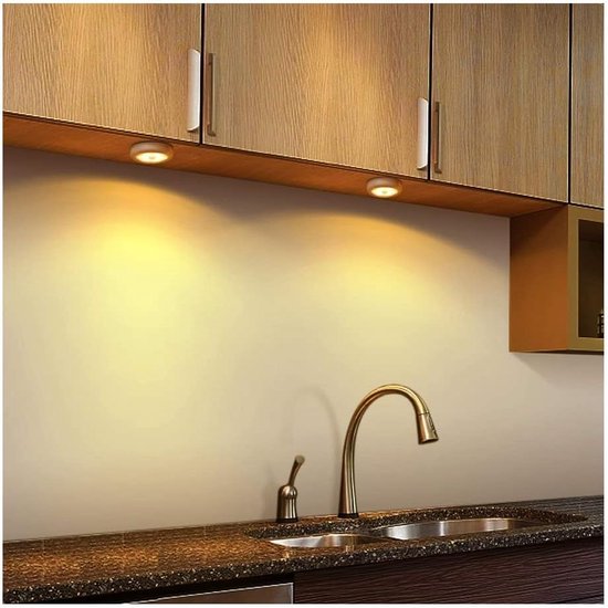 KCVV Led-Nachtlampje 3 stuks- met bewegingsmelder-Nachtlampje Babykamer- Nachtlamp op Batterij -Draadloos Sensor - Kinderen & Baby -wit warm licht van KCVV — afbeelding 5