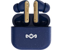 House of Marley Little Bird Oortjes Draadloos - 24 uur Speeltijd - Draadloze Oordopjes - Bluetooth - Eco Friendly Design - Quickcharge - Touchbediening - Blauw