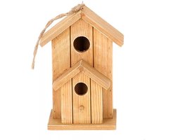 Vogelhuisje decoratief H17,5cm