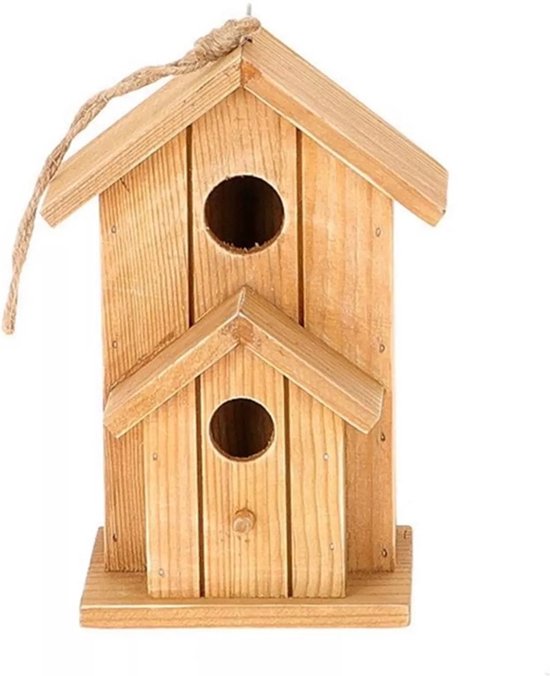 Vogelhuisje decoratief H17,5cm