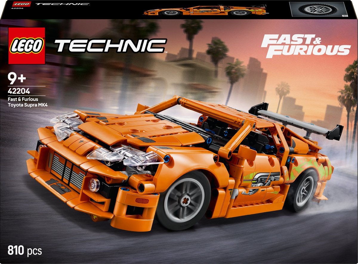 LEGO Technic Fast and Furious Toyota Supra MK4 set  42204
