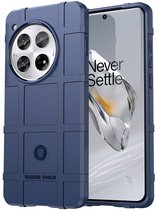 Coque OnePlus 12 - Rugged Shield TPU Gel Case - Blauw - Étui de téléphone portable - Étui de téléphone adapté pour OnePlus 12