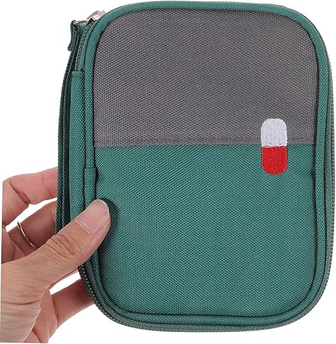 Goedkoopste 2 Stuks Opbergtas Voor Pillen Klein Medicijnzakje Medicijn Opbergtas Make-up Etui Diversen Zakje Make-up Zakje Wandeltas Ehbo Met Rits Reizen Hoge Capaciteit Cosmetische Tas,groen