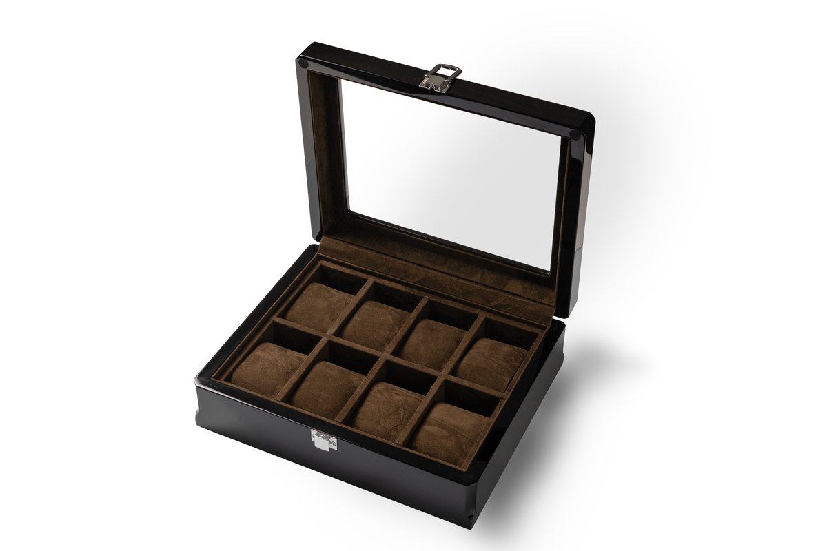 NEEV - Opbergbox | 8 Horloges | Horloge box | Horloge doos | sieraden box | Horloge display | sieraden box | Armbanden display