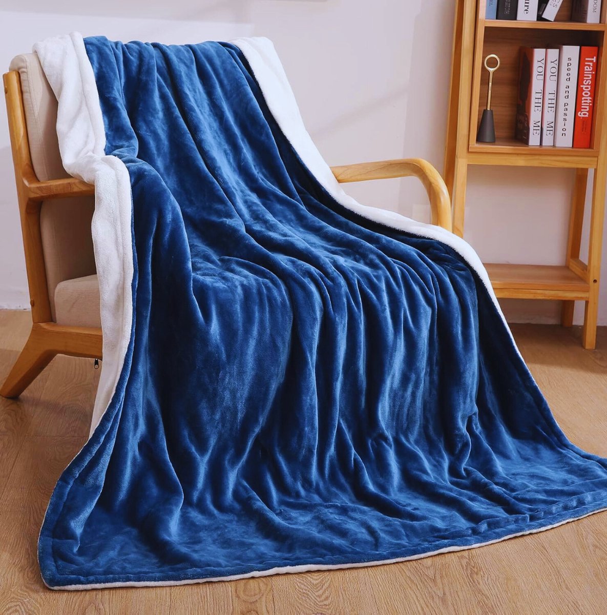 Zachte Flanellen Elektrische Deken 130x180 CM Met 4 Warmtestanden En 6 Uur Automatische Uitschakeling – Ideaal Voor Thuiskantoor - Met Afneembare Schakelaar