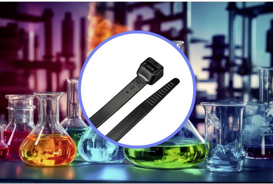 TRU COMPONENTS TC-12533368 Serre-câble 550 mm 8 mm noir 100 pc(s)