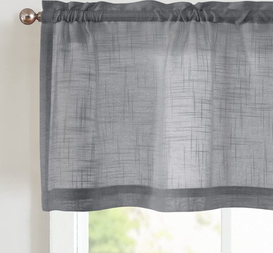 Goodivery ® Transparant en Stijlvol Bistrogordijn voor Kleine Ramen in Huis