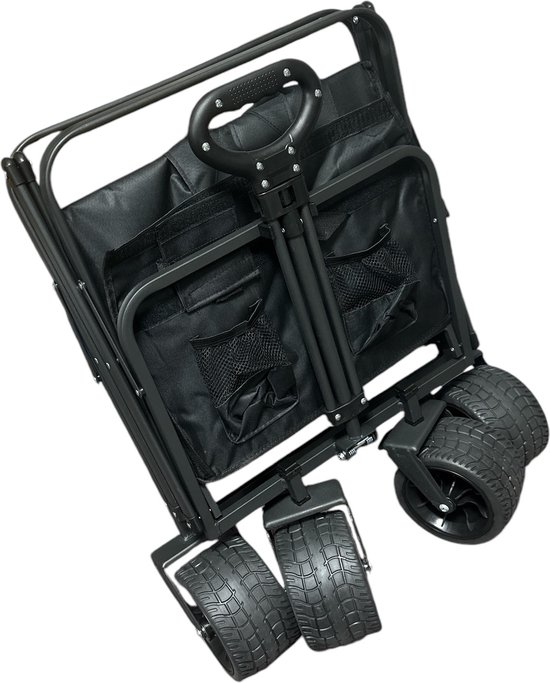 Bolderkar - Opvouwbare stationswagen Outdoor All Terrain Trolley - Picknickkar Opvouwbare Handkarretje Tuinkarretje - Kampwagen Draagbare Buitenwagen- 360° Voorwielrotatie van Merkloos	 — afbeelding 5