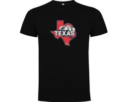 Zwart Wanna have t-shirt voor de echte Amerika liefhebber USA de Amerikaanse staat Texas Print Full Color Maat S