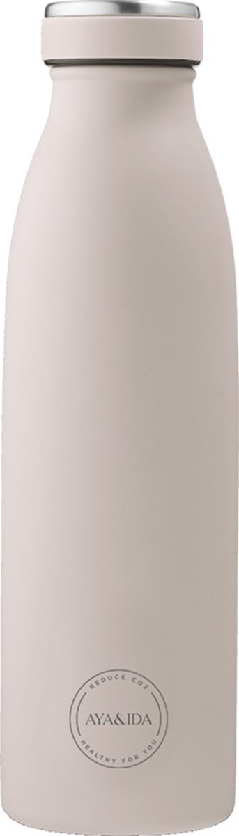 AYA & IDA - Drinking Bottle - Thermosfles - waterfles - 500ml - SOFT ROSE