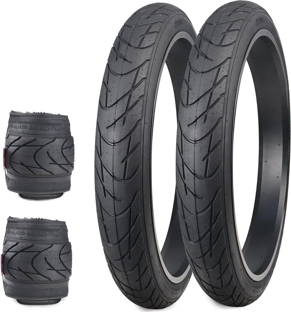 26 x 3.0 Fat Bike Tire Mantel 60 TPI - E-bike Banden voor Mountainbike en Sneeuwfiets