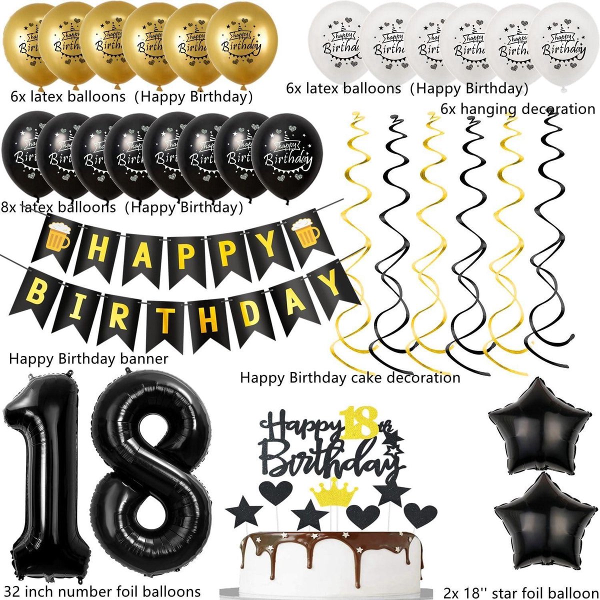 Déco 18ème Anniversaire Pour Fille - Rose Avec Paillettes - Lumineux - 22x20 Cm