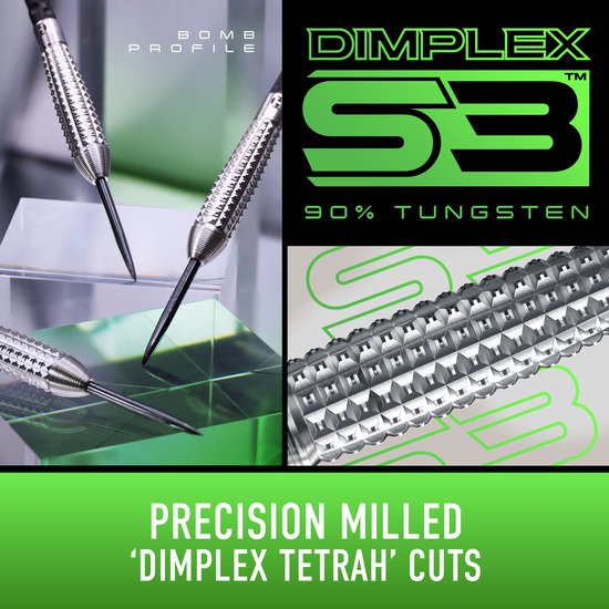 Dimplex S3 Bomb 90% tungsten 25Gr - Harrows van Dimplex — afbeelding 3