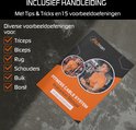 Ruffman instructieboekje 'Fitness Cable System' met voorbeeldoefeningen voor triceps, biceps, rug, schouders, buik en borst.