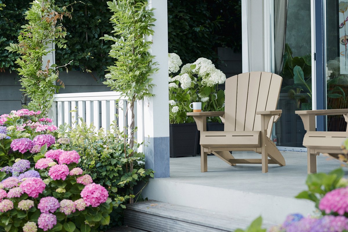 Keter Troy Adirondack Tuinstoel - 2 stuks - 81x93x96,5cm - Salie Groen thumbnail 7