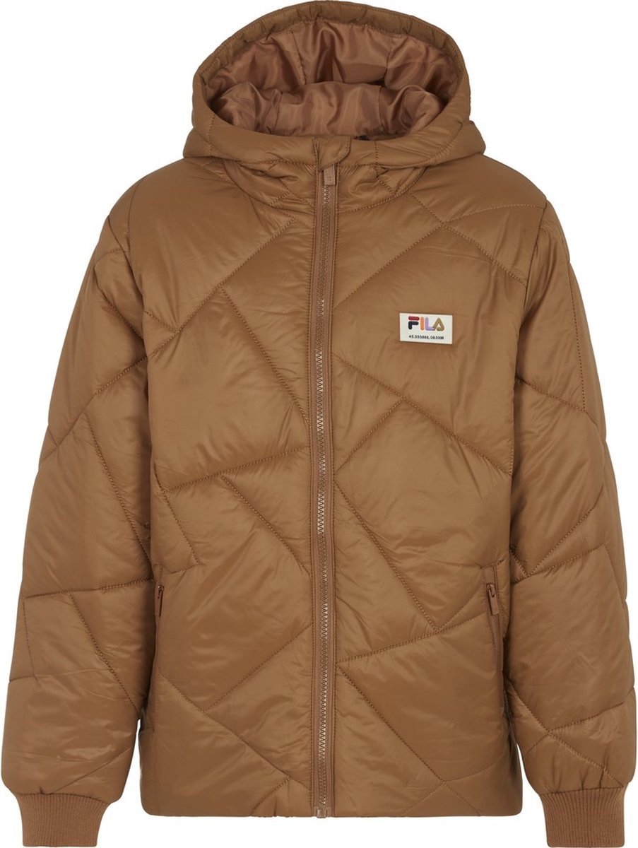 Fila Teens jongens gewatteerd jack Tullnerfeld Padded Jacket Nuthatch-158/164 Bruin