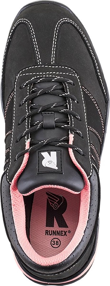 RUNNEX Damen S2-Sicherheitshalbschuh GirlStar Schwarz/Pink-37