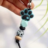 Sleutelhanger - Tashanger - Hondenpoot - Blauw