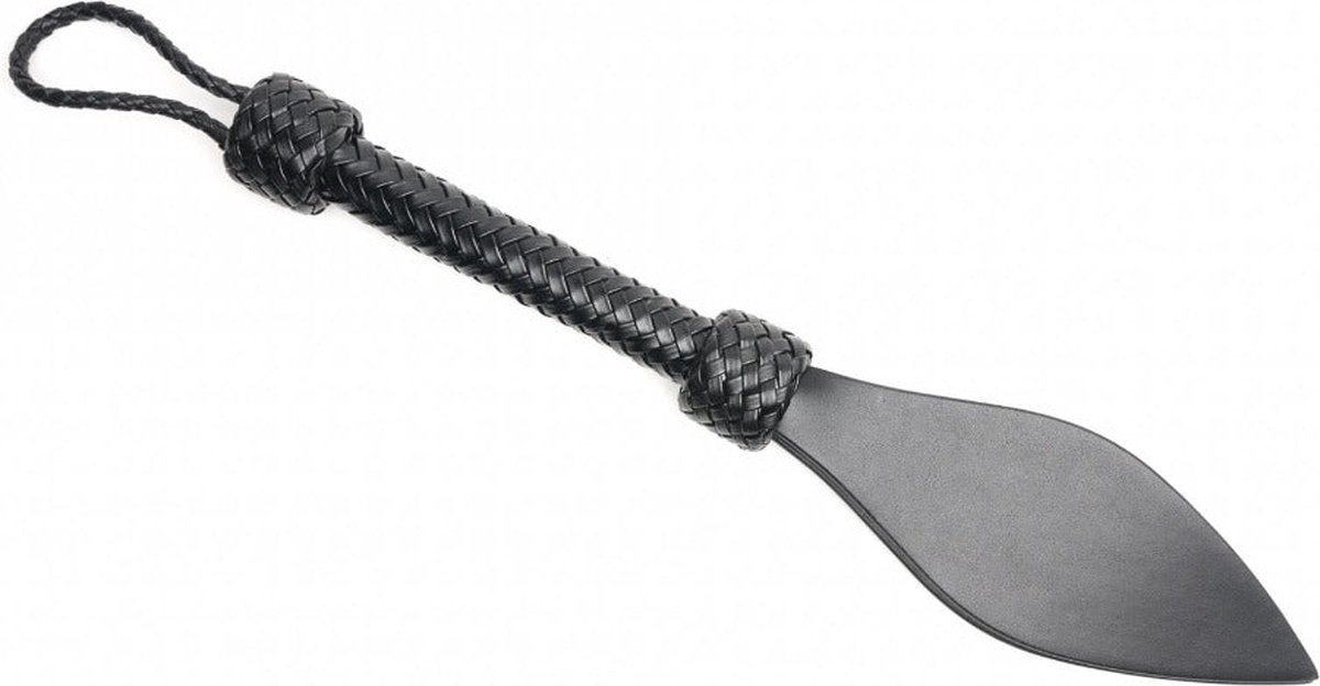 Goedkoopste 665 - Vegan Slapper Paddle - Kunstleer - Zwart