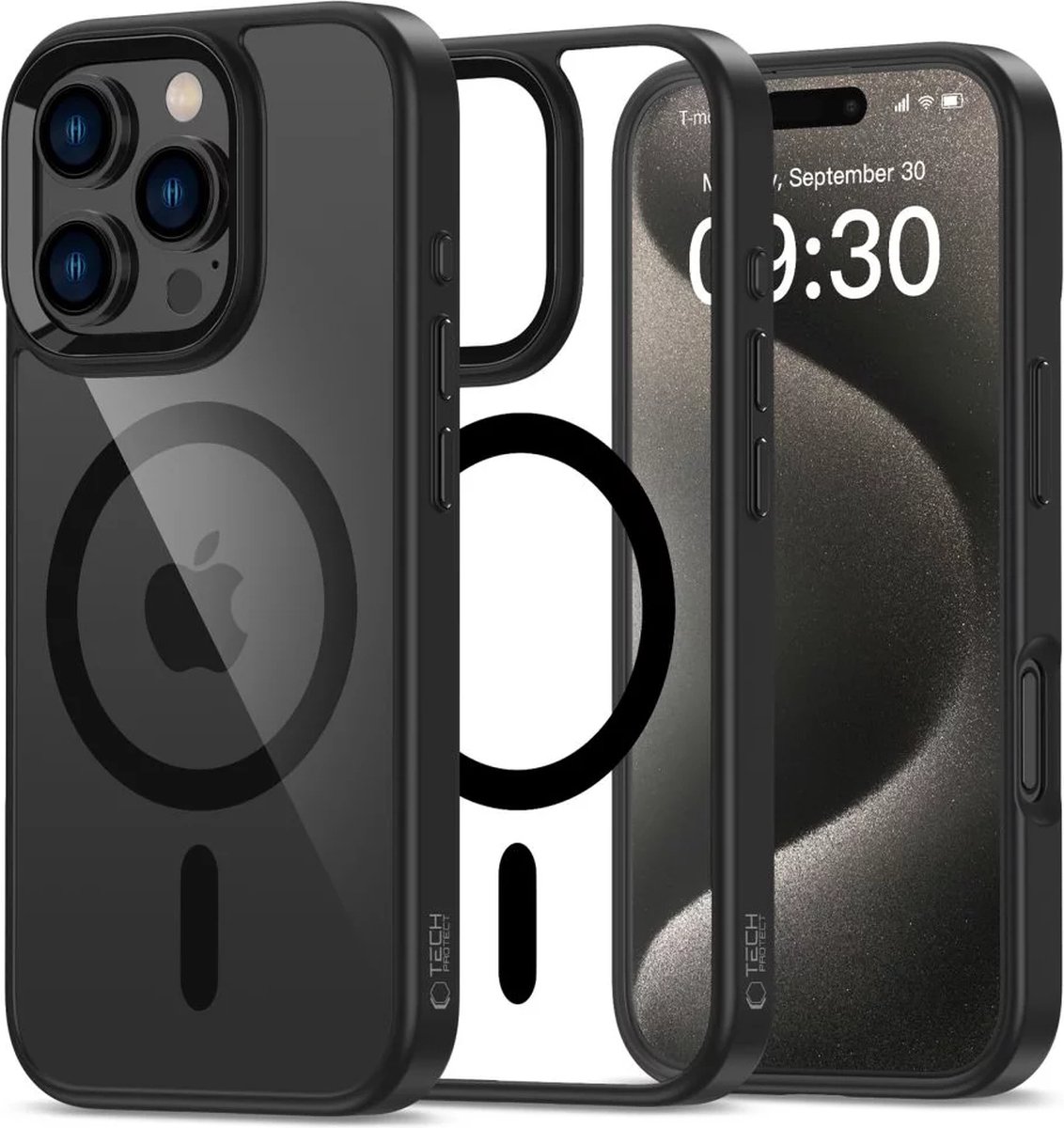 Tech-Protect - Telefoon Hoesje Geschikt voor iPhone 16 Pro met MagSafe - Doorzichtig