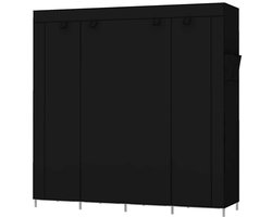 Dressing Kasten - Kledingkast - Kledingkasten Slaapkamer - Organizer - Zwart