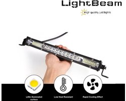 Led Light bar werklamp UNIEK slank model 36 watt - verstralers - 30mm hoog 1600 effectieve lumens R10 gecertificeerd