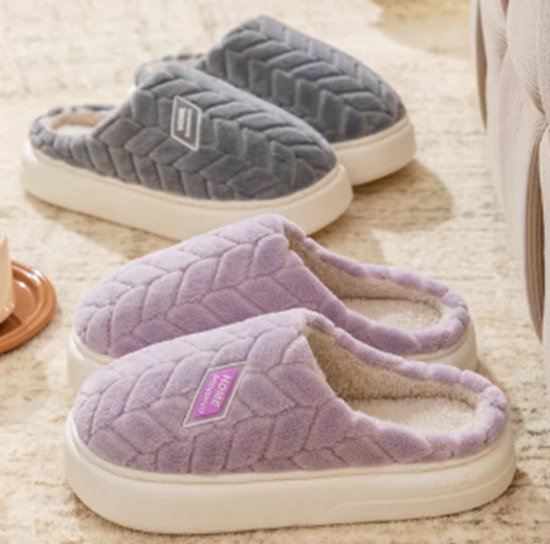 Pantoufles | Chaussons | Taille 40-41 | Violet | Femmes | Très doux