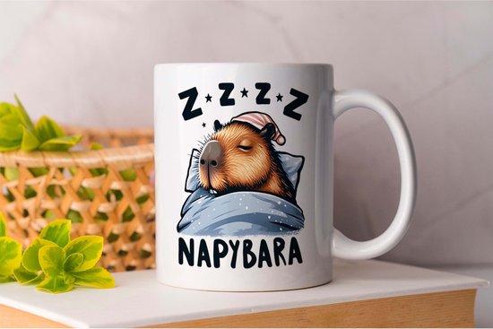 Tasse Nopybara - Capybara - Capybara - FunnyAF - AlwaysSarcastic - SarcasmLevel - SarcasmModeAan - FunnyHe - IkMaakEenJoke - DrogeHumor