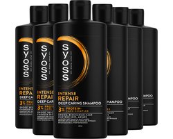 Syoss Repair - Shampoo - Droog en Beschadigd Haar - Beschermt Tegen Schade - Herstelt de Haarvezels - Voordeelverpakking - 6x440ml