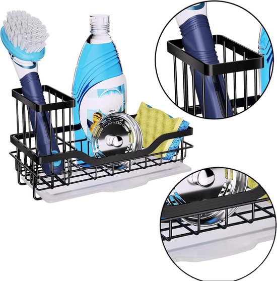 4-delige roestvrijstalen multifunctionele . keuken & badkamer organizer set - gootsteen afdruiprek, spons houder met . combinatiegebruik kan gebruikt als een dekselrek voor potten, snijplankhouder | Kortingen Voor Iedereen 4-delige roestvrijstalen multifunctionele . keuken & badkamer organizer set - gootsteen afdruiprek, spons houder met . combinatiegebruik kan gebruikt als een dekselrek voor potten, snijplankhouder | Kortingen Voor Iedereen