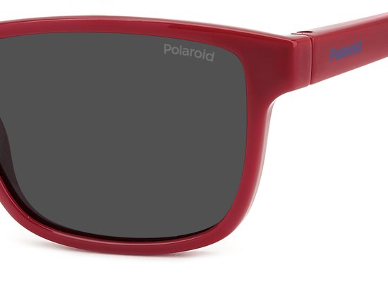 Polaroid kids Zonnebril PLD 8067/S Volwassenen Rood Polariserend GRS (global recycled standerd) certificated van Polaroid — afbeelding 3
