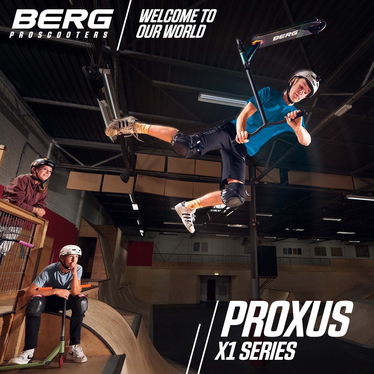 BERG Proxus X1 Stuntstep - Vanaf 6 jaar - 110 mm wielen - ABEC-9 lagers – Grijs/Roze — afbeelding 4