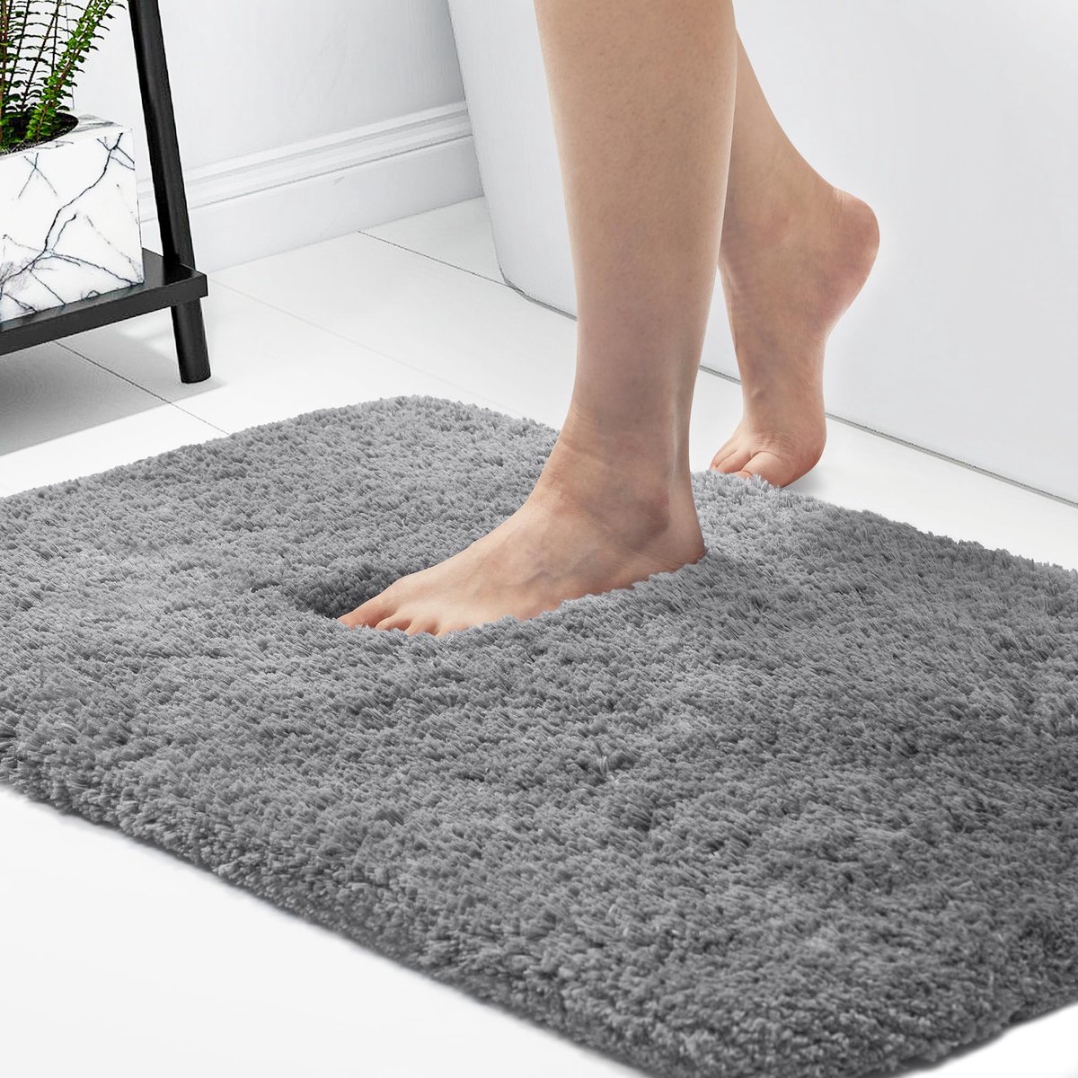 La'Moussawi ® Zachte Hoogpolige Antislip Badmat voor Comfortabele Badkamerervaring