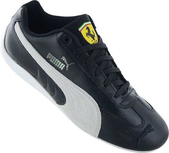 PUMA x Scuderia Ferrari - Speedcat Leather - Baskets pour femmes Chaussures pour femmes Cuir Zwart 307514-01 - Taille EU 43 UK 9