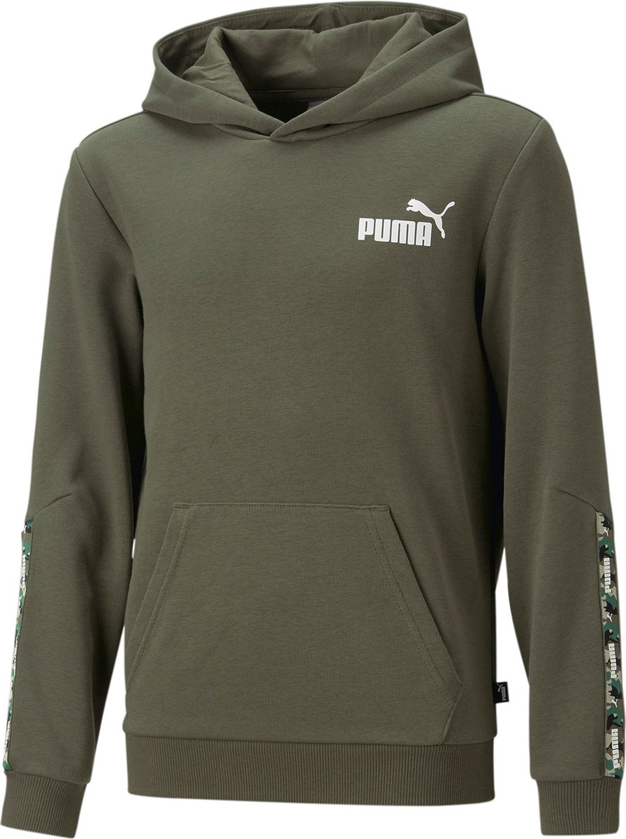 PUMA Ess Tape Camo Hoody kindersweatshirt 673235 Groen
