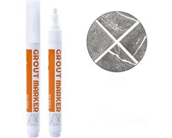 Voegenstift voor Wandtegels en Vloertegels 40 Meter - Grout Tile Marker - Op Waterbasis - Inclusief Extra Reservepunt - Wit