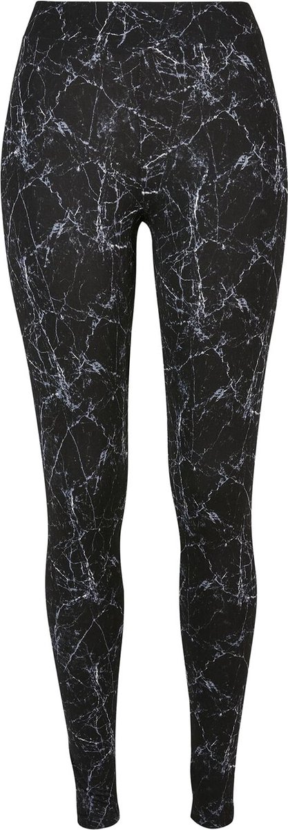 Urban Classics Soft AOP Dames Legging – XL Zwart