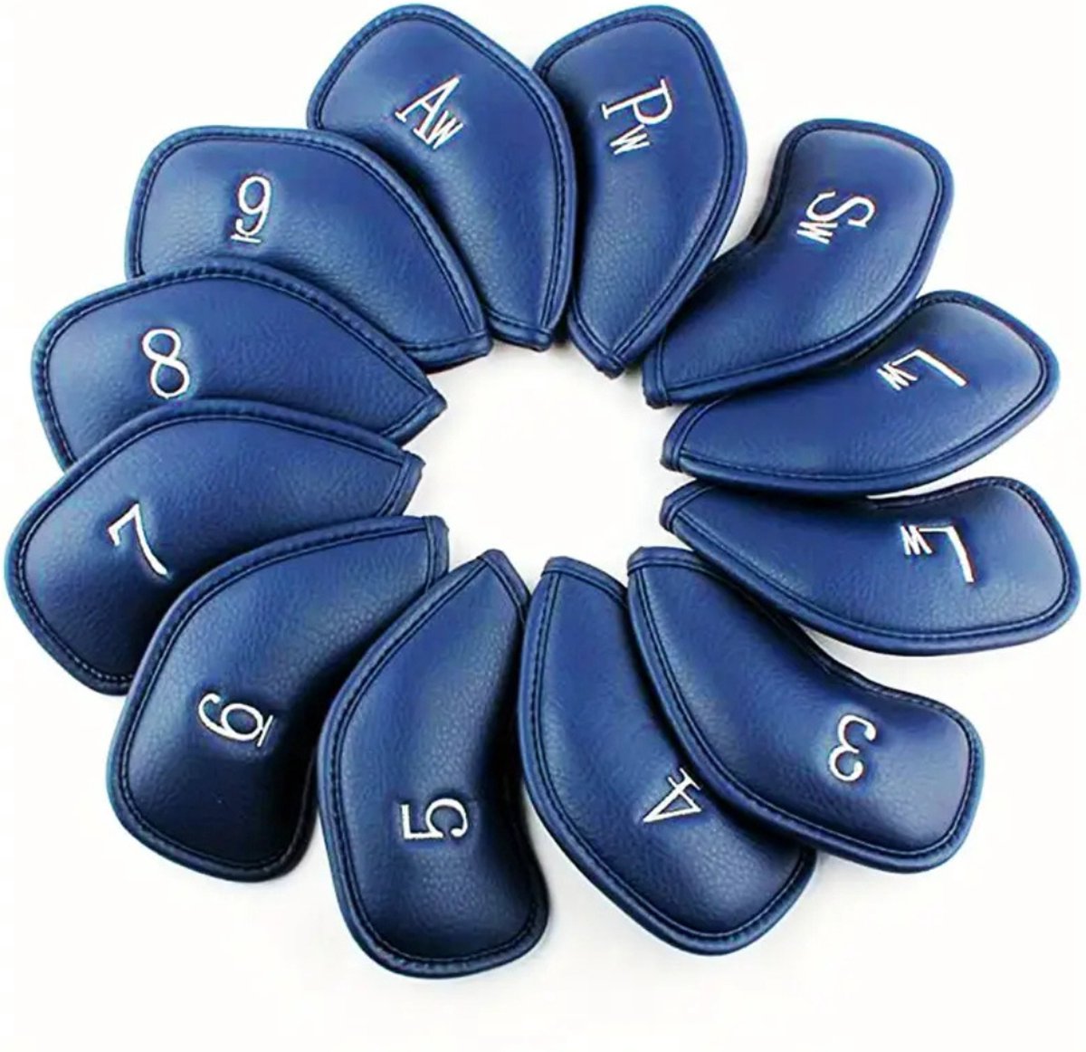 Nivard Golfclub Headcover - Covers - Beschermers - Golfset - Blauw - 12 Stuks