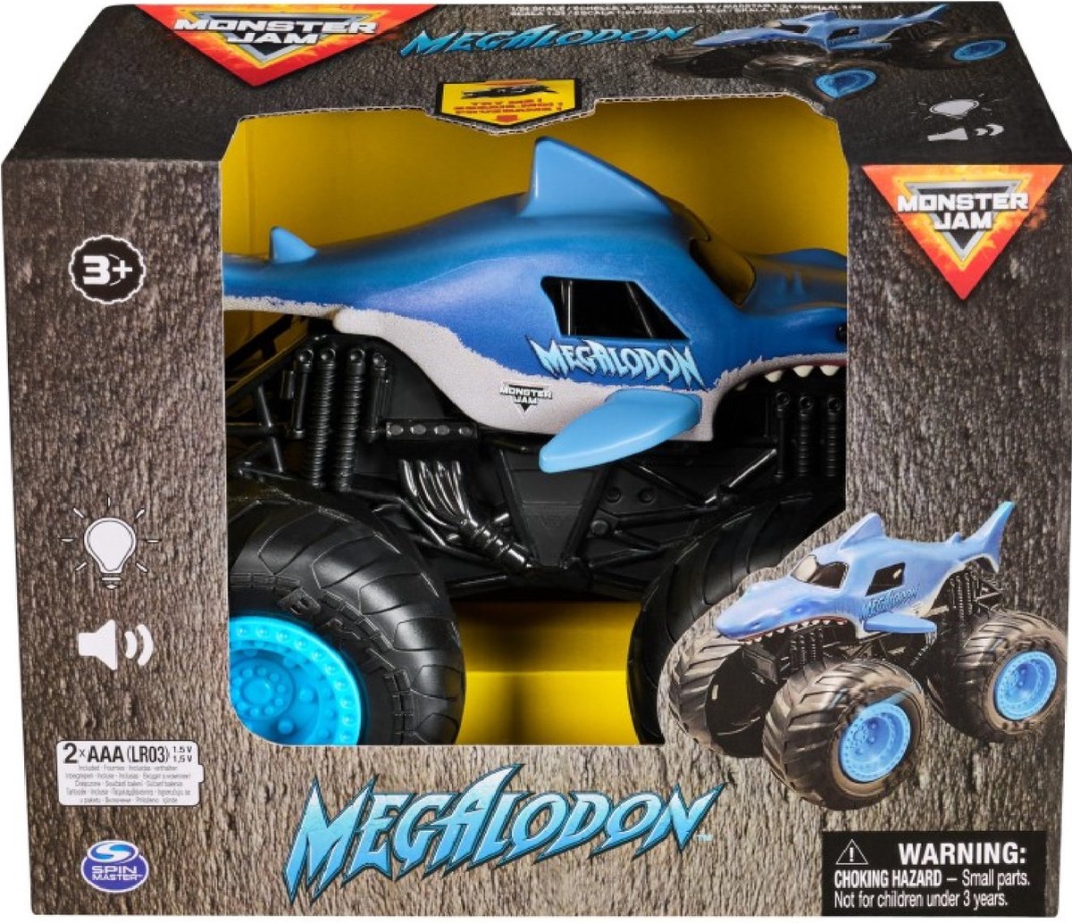 Monster Jam Megalodon Truck met geluid en licht - Schaal 1:24
