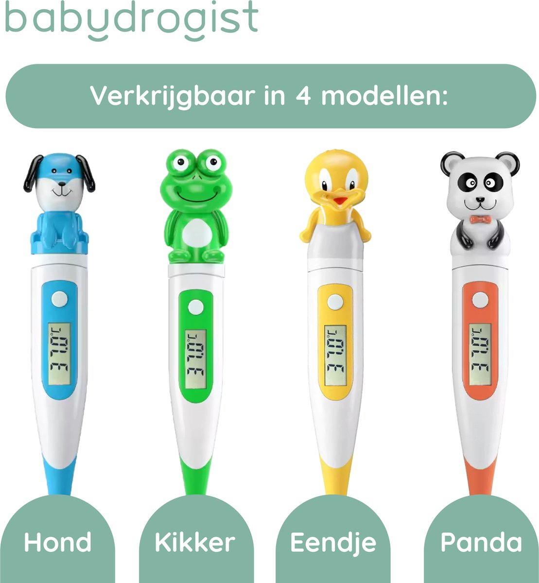 Babydrogist digitale Baby Thermometer met flexibele tip - Rectaal, oksel & oraal - Hond — cadeau in Cadeau-ideeën - foto 5