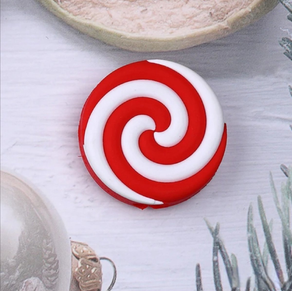 H.A.M.A. - Kabel beestje - Cable muncher - Cable bite - Kabel plug beschermer – (nr.8) Lollipop / Lolly - X-Mas Kerst Christmas - IPhone / Android Mobiele Telefoon – volwassenen jeugd kinderen – unisex – casual feestdagen winter