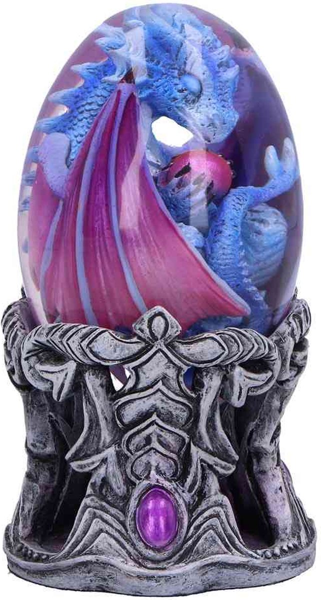 Nemesis Now - Elemental Dragonlings - Water 11cm Beeld/figuur - Draak - Blauw/Zilverkleurig