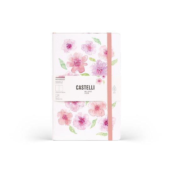 Carnet Castelli Milano A5 Acquarello - Peach - contenu vierge - 130x210 mm - Made in Italy