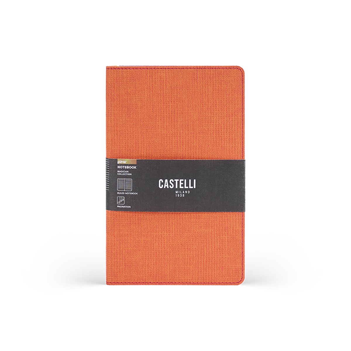 Castelli Milano A5 notitieboek Magician - Focus - inhoud met lijnen - 130x210 mm - Made in Italy