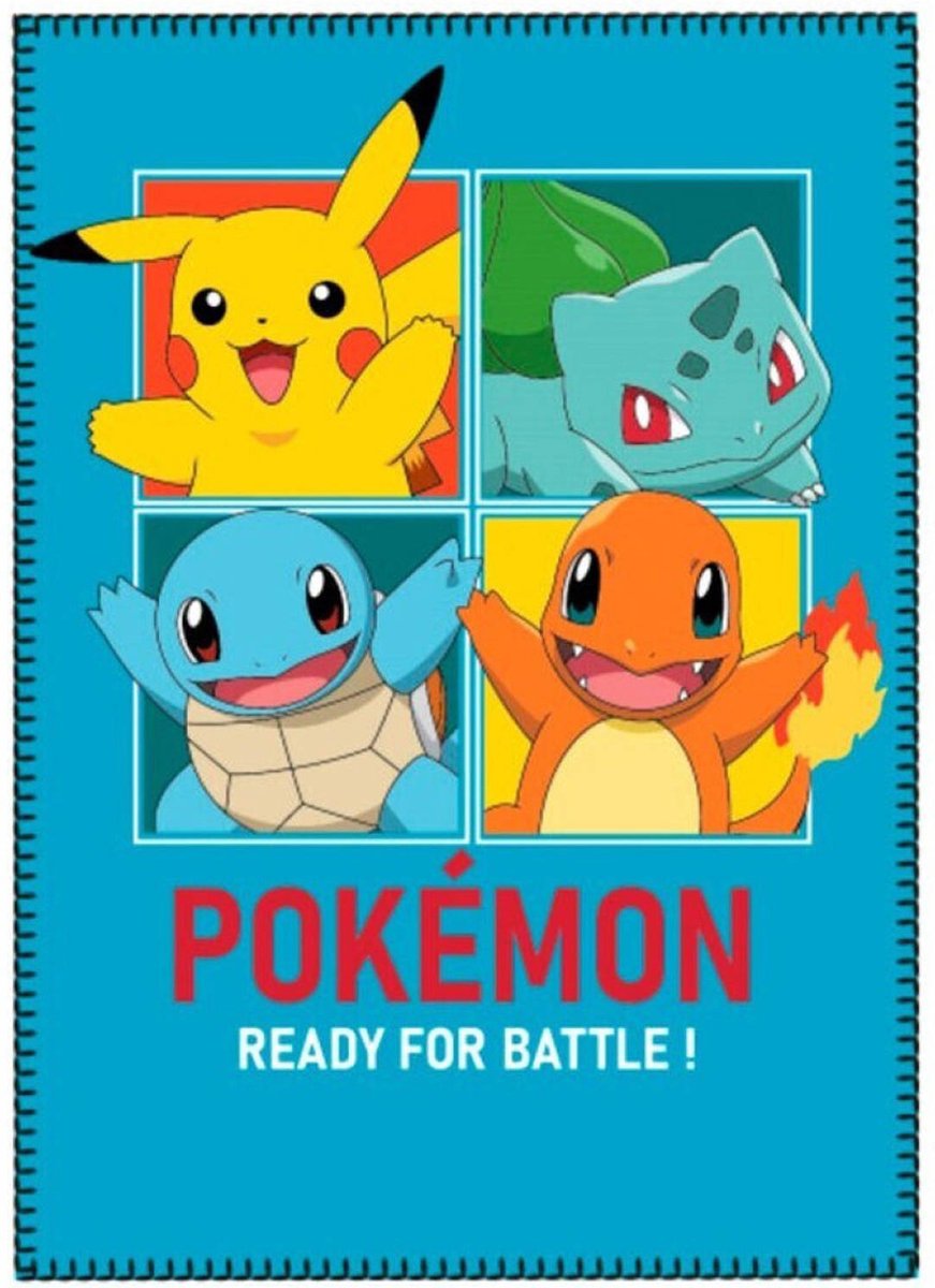 Pokemon Fleeceplaid - Ready for Battle - 100x140 cm - 100% polyester