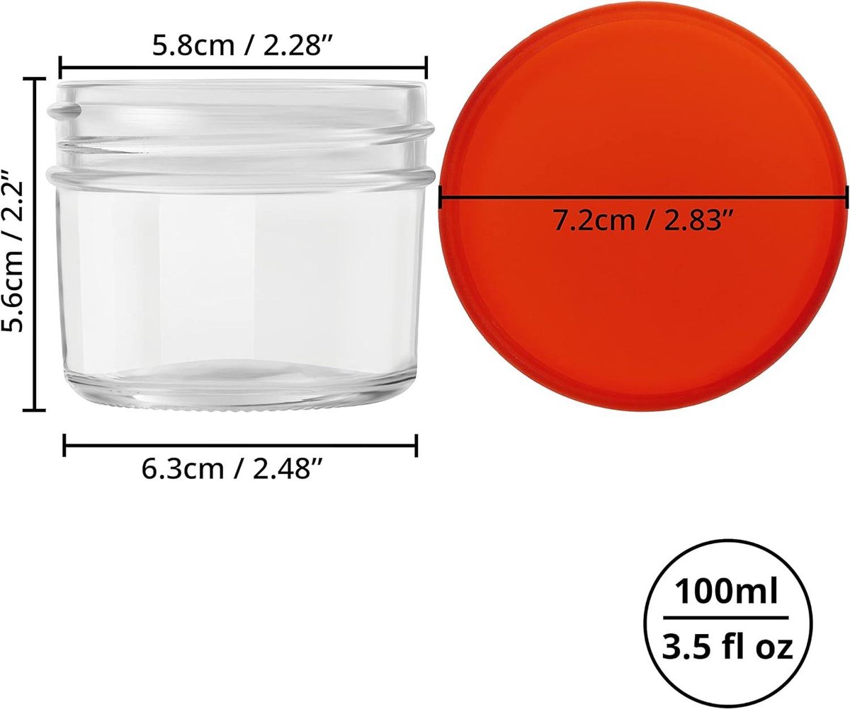 Récipients De Stockage Alimentaire Bébé En Verre Avec Couvercle - Réutilisables, Pour Congélo, Micro-ondes, Voyage